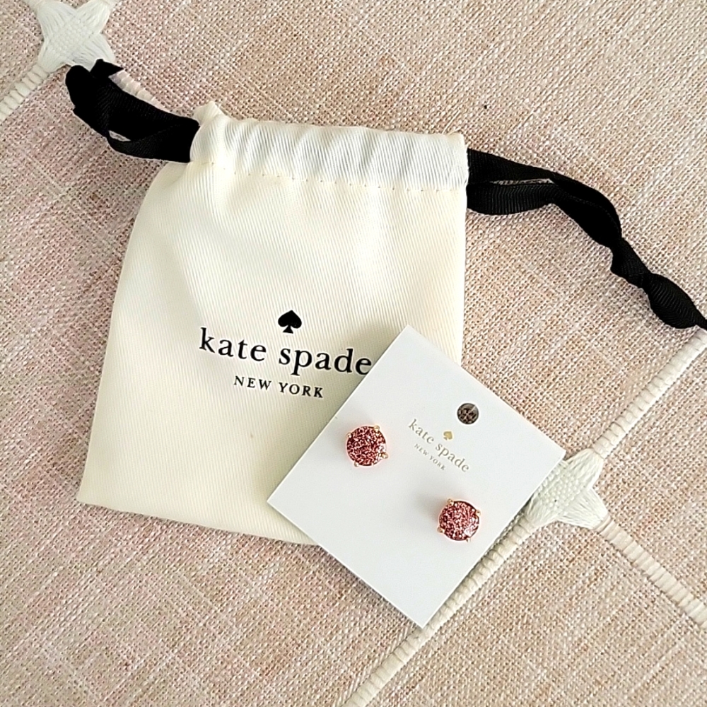 Kate Spade Sparkly Pink Studs
